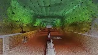 Underground copper mine- laser scanning- Pointools