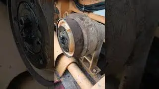 John Deere 450 dozer top roller bush fix