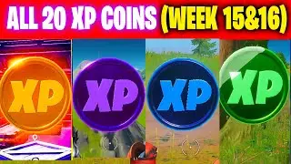 All XP COINS LOCATIONS IN FORTNITE SEASON 5 Chapter 2 (WEEK 15) and (week 16)