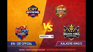 B 16 CR7 OFFICIAL V/S BELATHUR KUVEMPU V | GBA EAST PREMIER LEAGUE | CR7 OFFICIAL