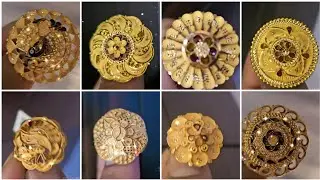 18K gold beutiful jodha rings|| ladies ring design with weight and price|| trending gold ladiesring|