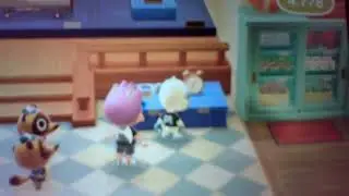 my ACNH villager is whereing krew merch!
