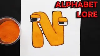How to sand drawing Letter N from Alphabet Lore. #art #sanddrawing #alphabet #alphabetlore