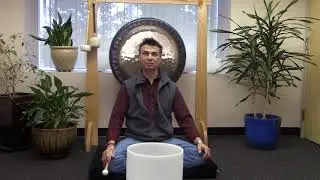 Quiet Mind NeuroMeditation Exercise with Crystal Bowls