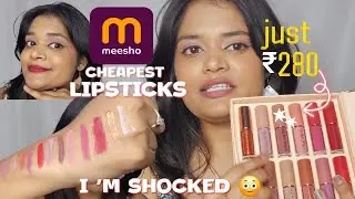 CHEAPEST MESSHO LIPSTICKS ✅️*HANDIYAN( just ₹280 )@_halfluna19 #messho #messholipsticks #viral