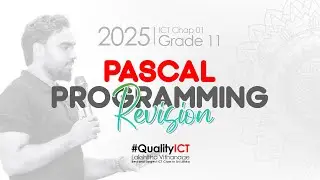 OL ICT | Grade11 | Pascal Programming Revision | පළමු දවස | #qualityict | Lakshitha Vithanage