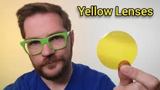 Sunglasses Lens Color Ep: 5 Yellow Lenses, The Hazy Day, Foggy, Twilight, Night Time Computer Lens