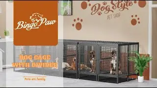 P-XL-139 Bingopaw Heavy Duty Dog Crate Show Video
