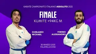 🥋 Karate Assoluto 2025 🥊 #kumite +94kg M 👉 Ghislandi vs Forino