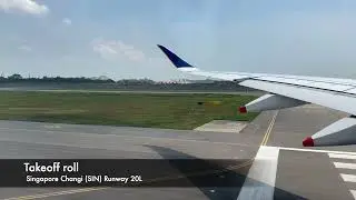 Singapore Airlines A350-900ULR Taxi and Takeoff @ SIN: Starting the World's Longest-Distance Flight