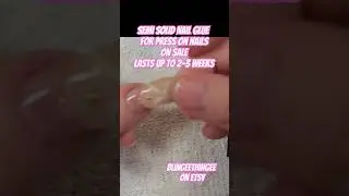 Semi Solid Nail Glue For Press Ons Lasts for Weeks BlingeeThingee on Etsy #nails #pressonnails #shop