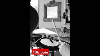 Sol el i&ccedil;in et&uuml;d 106 bpm #drummer #drums #bateri #davul #padworktraining #sunday #coffeetime