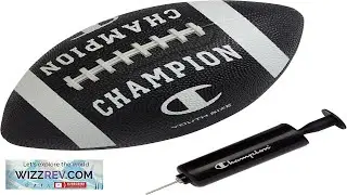 Champion Blitz Football All Weather Football Enhanced Grip Durable Rubber Cover