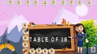 Table Of 18|| English Tables|| Learn Multiplication||