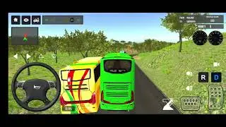 BUS SIMULATOR INDONESIA|| Bus🚌 Driving👮&zwj;♂️ City euro Coach bus Simulator 🔥-Android Gameplay Bus 2024
