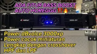 Review Power dBvoice 3000 XP ‼️ power cocok miniatur ⁉️,lengkap dengan crosshovernya #powerminiatur
