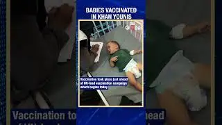 Palestinian Workers Vaccinate Babies Ahead Of U.N. Campaign For Polio Vaccinations In Gaza