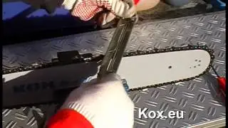 scherpen / vijlen van kettingen beitelhoekmal werkwijze / ketting slijpen runde vijl