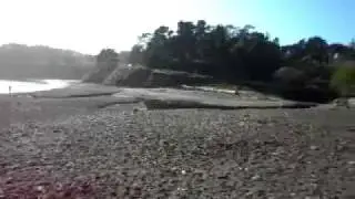 Panoramic sweep of Little River beach in Little River, CA May 2011