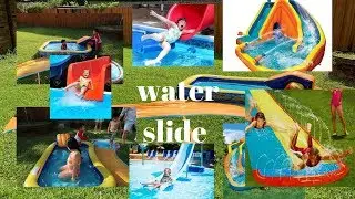 ALEXANDER REVIEW Banzai Aqua Drench 3-in-1 Splash Park ! KID Water Slide !