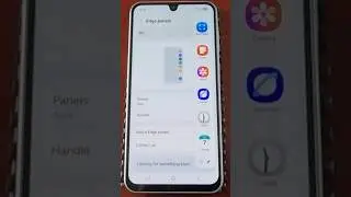 Samsung Galaxy A17 5G: как включить использование и настроить боковые панели Edge/боковую панель