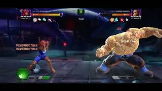 MCoC Tigra vs The Thing on node 39 (Rich Gets Richer, Footloose)