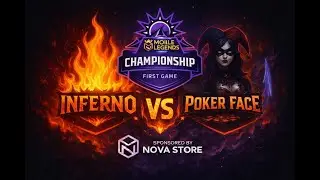 The best of five Mlbb championship | First game | Inferno vs Poker face