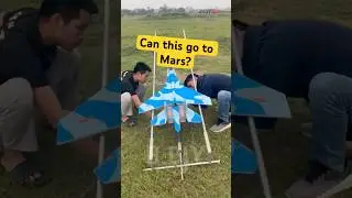 Built This DIY RC Plane Launcher - Can It Fly?! 🚀 🚀 #shorts
