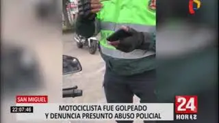 Motociclista denuncia presunto abuso de autoridad de policía