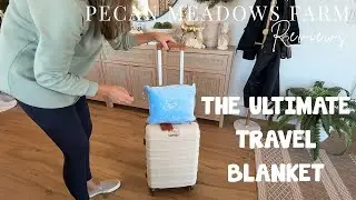 Enzolve Ultra-Soft Travel Blanket for Airplanes | Cozy, Lightweight & Packable Travel Essential