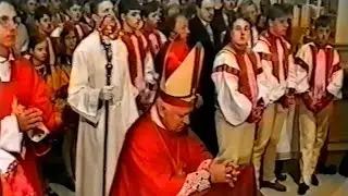 Sviatosť birmovania 1997 → Archívny videozáznam [Pohorelá, Slovensko]