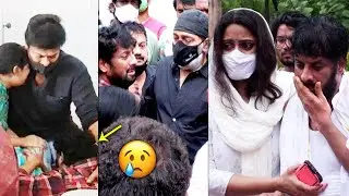 Exclusive Visuals: Actor Uttej Becomes Very Emotional | TFI Celebrities Pay Condolence to Uttej Wife