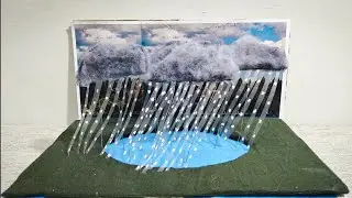 How To Make Dark Clouds With Rain For Projects | DIY |