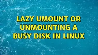 Lazy umount or Unmounting a busy disk in Linux (7 Solutions!!)