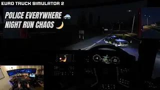 🚓 ETS2 Police Encounters 😬 Night Run Chaos
