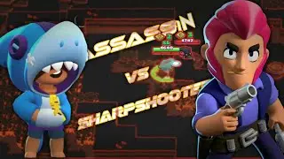 Brawl stars. Leon vs Colt. Showdown. Short gameplay.