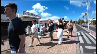 Puerto del Carmen LANZAROTE SPAIN BEAUTIFUL MORNING WALK ☀️🌴🇮🇨🇪🇦