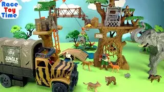 Fun Treehouse Adventure Playsets and Animal Toys Figurines