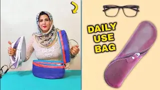 DIY BAG FOR DAILY USE - HOW TO SEW IRON & EYEGLASS STORAGE BAG ?