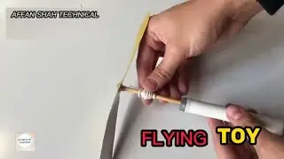 HOW TO MAKE A SIMPLE FLYING TOY/FLYING FAN/ #toys #technical #handmade #lifehacks #toy #guru
