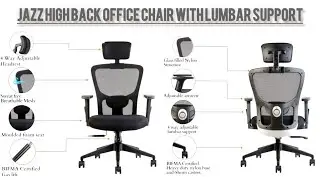 INNOWIN Jazz High Back Office Chair | Mesh Ergonomic Chair with Multi-Tilt Lock | Lumbar Support