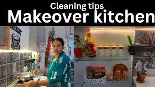 small and rented kitchen makeover, cleaning tips, organized kitchen hacks, time saving ideas 💡