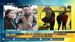 Asesinato frustrado en ate : Arma se le traba tres veces a sicario y hombre se salva de morir