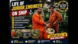 Life of Junior Engineer on Ship | Duty of Junior Engineer | Merchant Navy Engine Room