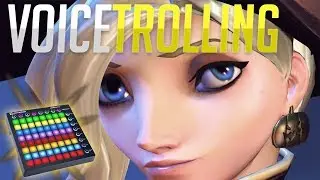 Mercy Voice Trolling in Overwatch (Using a Mercy Soundboard - Funny Moments)