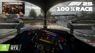 F1 25 Cockpit Cam - Max Verstappen's Red Bull RB21 | Australian GP 100% Race Steering Wheel Gameplay