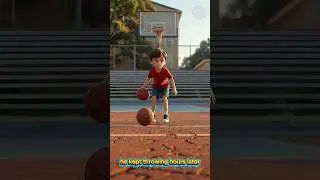 I once saw a boy practicing basketball alone#foryou #animation #motivation #cartoon #movie #cute