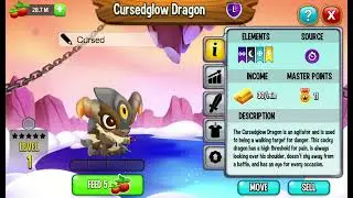 Dragon City, Hatch Cursedglow Dragon, Feeding to level 15