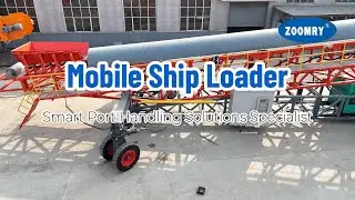 Zoomry Mobile Ship Loader.#shiploader #ship #conveyor