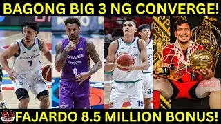 Bagong BIG 3 ng Converge! JGDL, Abueva, Balti! | Fajardo 8.5 MILLION BONUS! PALDO SMB!